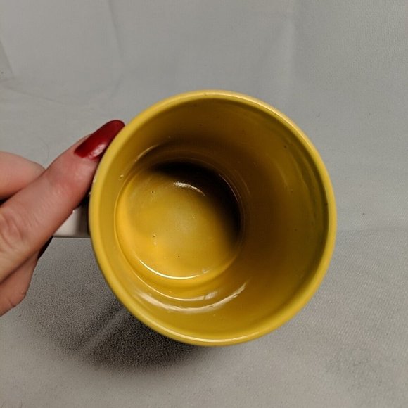 Vintage 1988 Ghouls Night Out Mug Ceramic Halloween Ghosts Black Yellow Carousel - Picture 6 of 11